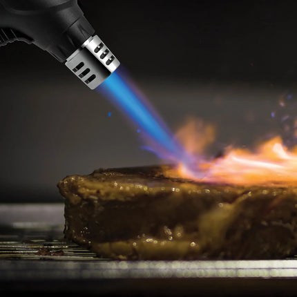 Đèn Khò Ẩm Thực Dùng Gas Butane Whip-It! - Đánh Lửa Piezo, Lửa Điều Chỉnh, Đen (TC-STEA-05)