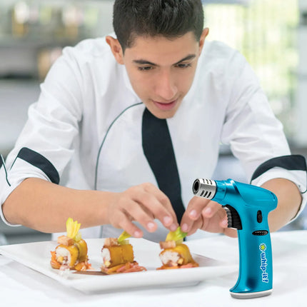 Đèn Khò Ẩm Thực Dùng Gas Butane Whip-It! - Đánh Lửa Piezo, Lửa Điều Chỉnh, Xanh Dương (TC-STEA-06)