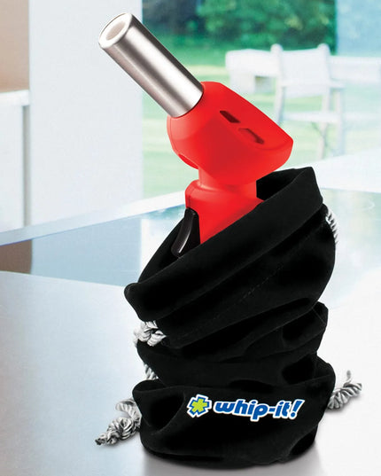 Đèn Khò Ẩm Thực Dùng Gas Butane Whip-It! - Đầu Xoay, Lửa Điều Chỉnh, Đỏ (TC-FLEX-03R)