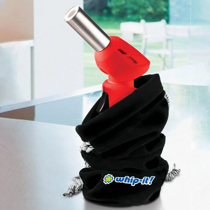Đèn Khò Ẩm Thực Dùng Gas Butane Whip-It! - Đầu Xoay, Lửa Điều Chỉnh, Đỏ (TC-FLEX-03R)
