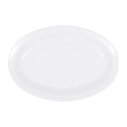 Đĩa Ăn Bầu Dục Elite Global Solutions 25.4 cm x 17.1 cm - Nhựa Melamine, Trắng (B106OV-W)