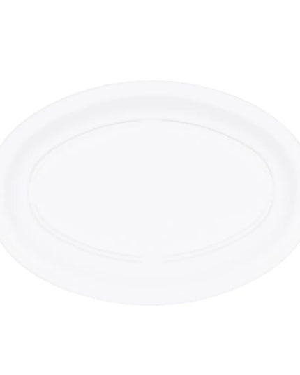 Đĩa Ăn Bầu Dục Elite Global Solutions 25.4 cm x 17.1 cm - Nhựa Melamine, Trắng (B106OV-W)