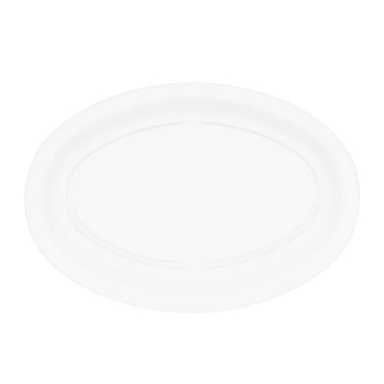 Đĩa Ăn Bầu Dục Elite Global Solutions 25.4 cm x 17.1 cm - Nhựa Melamine, Trắng (B106OV-W)