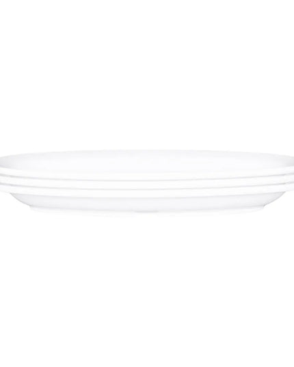 Đĩa Ăn Bầu Dục Elite Global Solutions 25.4 cm x 17.1 cm - Nhựa Melamine, Trắng (B106OV-W)