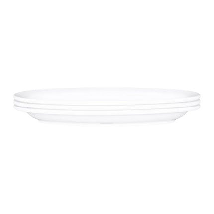 Đĩa Ăn Bầu Dục Elite Global Solutions 25.4 cm x 17.1 cm - Nhựa Melamine, Trắng (B106OV-W)