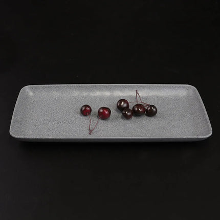 Đĩa Ăn Chữ Nhật Elite Global Solutions 36.8 cm x 16.5 cm - Nhựa Melamine, Vân Đá Granite (RT146RC-GS)