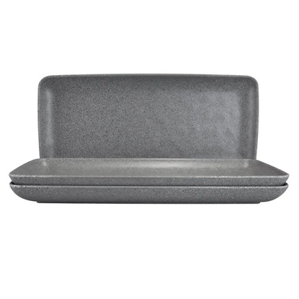 Đĩa Ăn Chữ Nhật Elite Global Solutions 36.8 cm x 16.5 cm - Nhựa Melamine, Vân Đá Granite (RT146RC-GS)