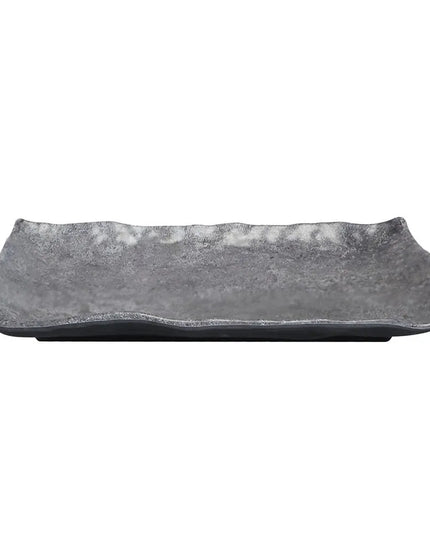 Đĩa Ăn Chữ Nhật Nhựa Melamine Elite Global Solutions - 26 cm x 16.5 cm, Đen Than (D61014RC-CO)