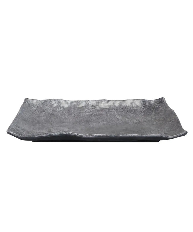 Đĩa Ăn Chữ Nhật Nhựa Melamine Elite Global Solutions - 26 cm x 16.5 cm, Đen Than (D61014RC-CO)