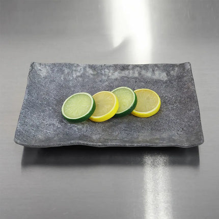Đĩa Ăn Chữ Nhật Nhựa Melamine Elite Global Solutions - 26 cm x 16.5 cm, Đen Than (D61014RC-CO)