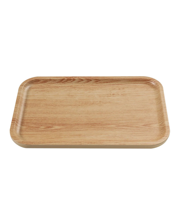 Đĩa Ăn Chữ Nhật Nhựa Melamine Yanco WD-2215 - 35.9cm x 23.5cm, Màu Golden Oak