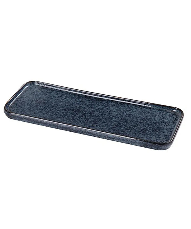 Đĩa Ăn Chữ Nhật Yanco BL-515 Blue Star 40.3 x 14 cm - Gốm Sứ