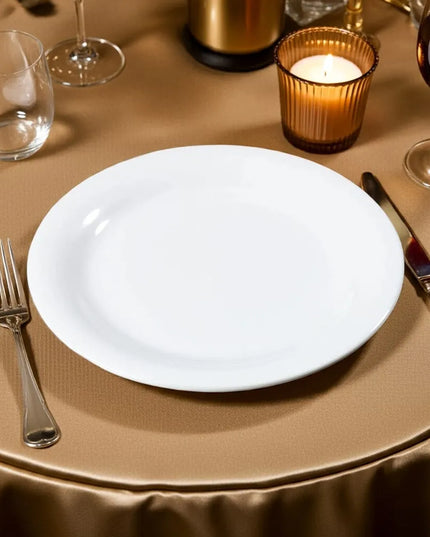 Đĩa Ăn Melamine Tròn Carlisle 22.9cm, Màu Trắng (3300402)
