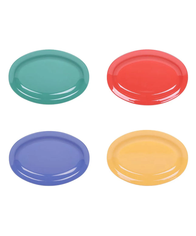 Đĩa Ăn Oval Nhựa Melamine Elite Global Solutions 25.4 cm, Nhiều Màu (B106OV-MIX)