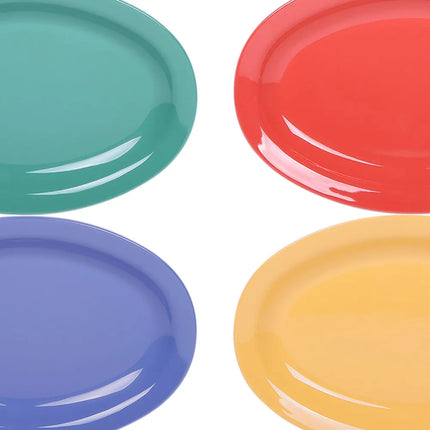 Đĩa Ăn Oval Nhựa Melamine Elite Global Solutions 25.4 cm, Nhiều Màu (B106OV-MIX)