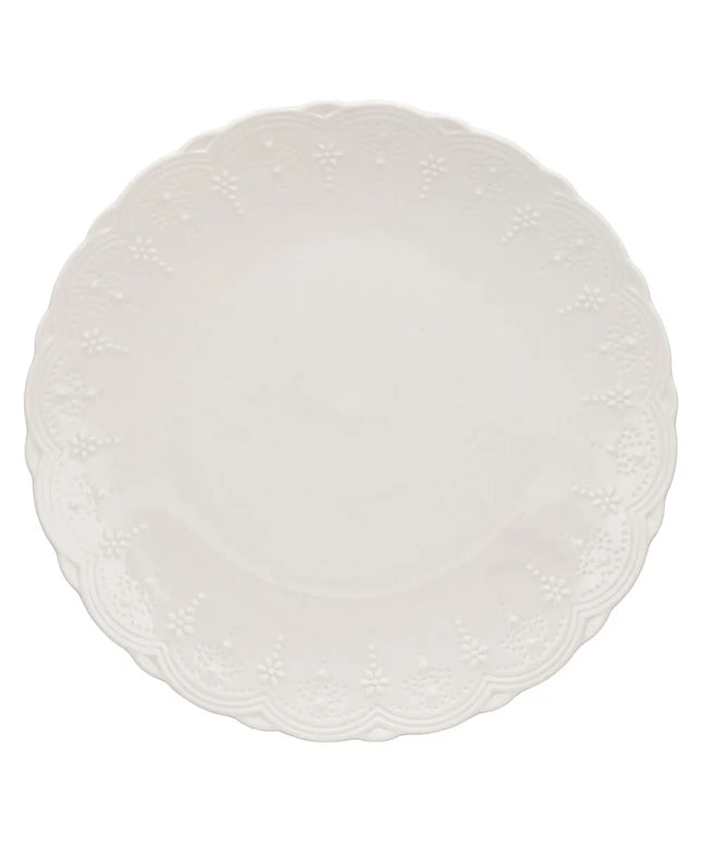 Đĩa Ăn Tròn Bone China 10 Strawberry Street VTNA-0001 27.9 cm, Valentina Trắng