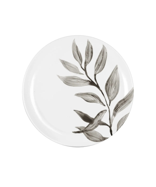 Đĩa Ăn Tròn Cal-Mil 22351-7-118 17.8 cm Melamine, Trắng/Đen