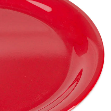 Đĩa Ăn Tròn GET Nhựa Melamine 22.9 cm, Màu Đỏ (NP-9-RSP)