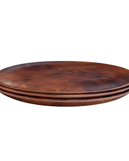 Đĩa Ăn Tròn Melamine Elite Global Solutions ECO99R-CK 22.9 cm, Vân Gỗ