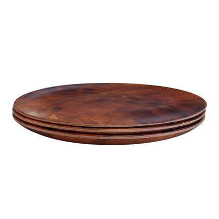 Đĩa Ăn Tròn Melamine Elite Global Solutions ECO99R-CK 22.9 cm, Vân Gỗ