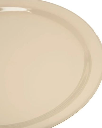 Đĩa Ăn Tròn Nhựa Melamine Carlisle, 22.9 cm, Màu Be (KL20025)