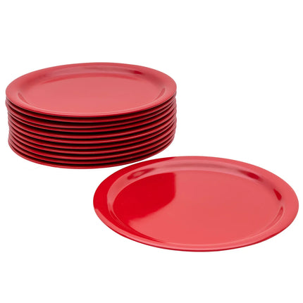 Đĩa Ăn Tròn Nhựa Melamine Carlisle 22.9 cm, Màu Đỏ (KL20005)