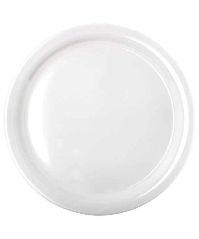 Đĩa Ăn Tròn Nhựa Melamine Carlisle 22.9 cm, Màu Trắng (KL20002)