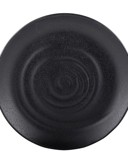 Đĩa Ăn Tròn Nhựa Melamine Elite Global Solutions 25.4 cm, Màu Đen (JW7010-B)