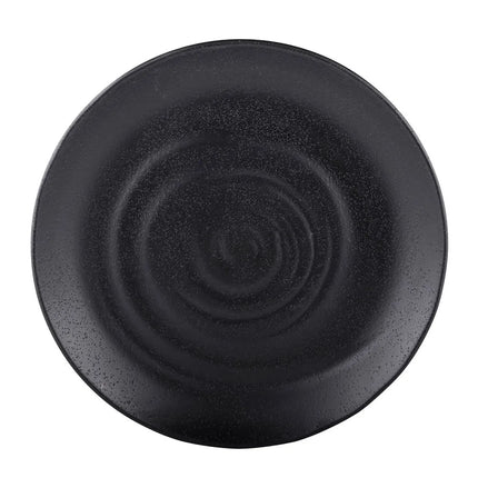 Đĩa Ăn Tròn Nhựa Melamine Elite Global Solutions 25.4 cm, Màu Đen (JW7010-B)
