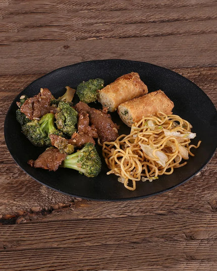 Đĩa Ăn Tròn Nhựa Melamine Elite Global Solutions 25.4 cm, Màu Đen (JW7010-B)