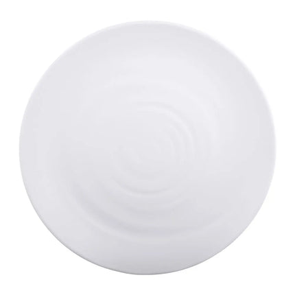 Đĩa Ăn Tròn Nhựa Melamine Elite Global Solutions 25.4 cm, Màu Trắng (JW7010-W)