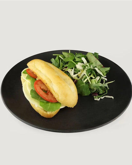 Đĩa Ăn Tròn Nhựa Melamine Elite Global Solutions 27.9cm, Màu Đen (ECO1111R-B)