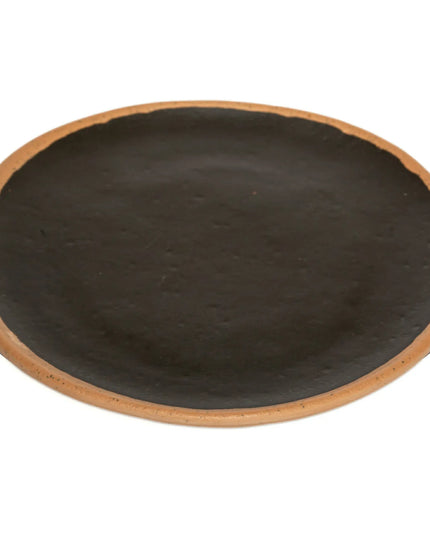 Đĩa Ăn Tròn Nhựa Melamine GET 26.7cm, Nâu Viền Clay (P-101-BR)
