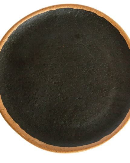 Đĩa Ăn Tròn Nhựa Melamine GET 26.7cm, Nâu Viền Clay (P-101-BR)