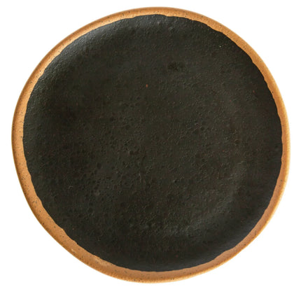 Đĩa Ăn Tròn Nhựa Melamine GET 26.7cm, Nâu Viền Clay (P-101-BR)