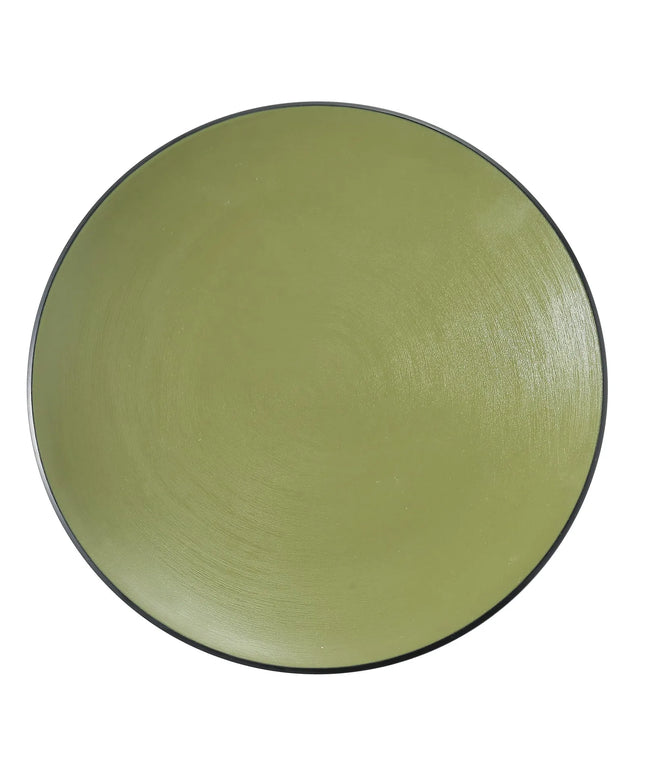 Đĩa Ăn Tròn Yanco BM-110GR 26 cm - Nhựa Melamine, Xanh Lá