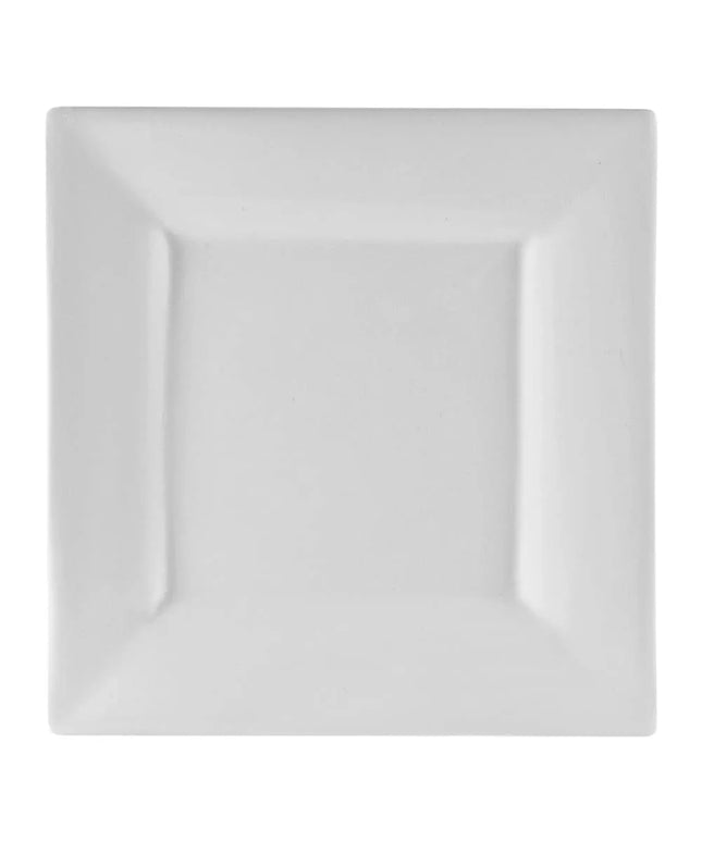 Đĩa Ăn Trưa Vuông 10 Strawberry Street WTR-8SQ 18.7 cm - Sứ, Màu Trắng