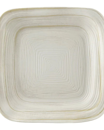 Đĩa Ăn Vuông Nhựa Melamine Elite Global Solutions 22.9 cm, Màu Trắng Ngà Đá (D9PLST-OWD)