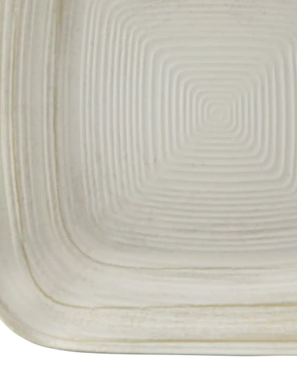 Đĩa Ăn Vuông Nhựa Melamine Elite Global Solutions 22.9 cm, Màu Trắng Ngà Đá (D9PLST-OWD)