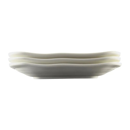 Đĩa Ăn Vuông Nhựa Melamine Elite Global Solutions 22.9 cm, Màu Trắng Ngà Đá (D9PLST-OWD)