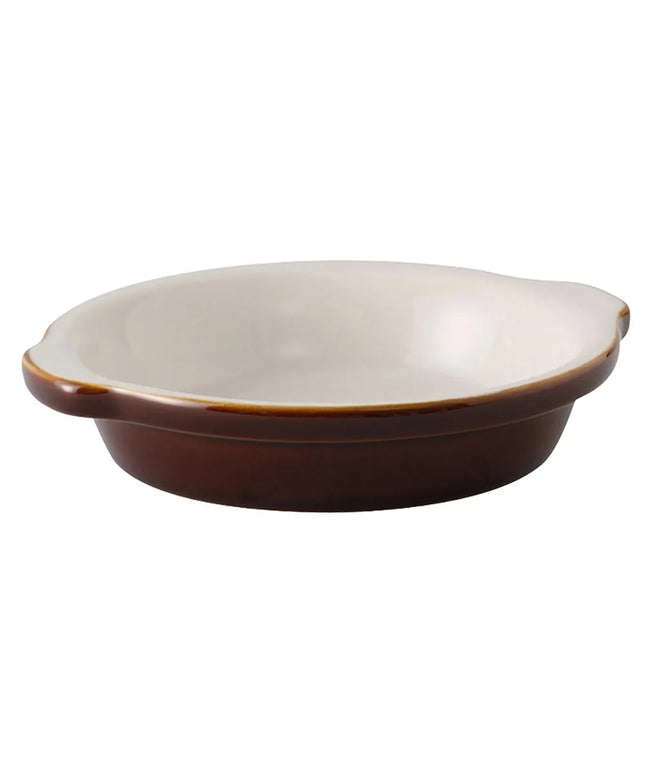 Đĩa Au Gratin Tuxton B1N-2003 DuraTux®© 591 ml - Gốm, Màu Caramel/Eggshell