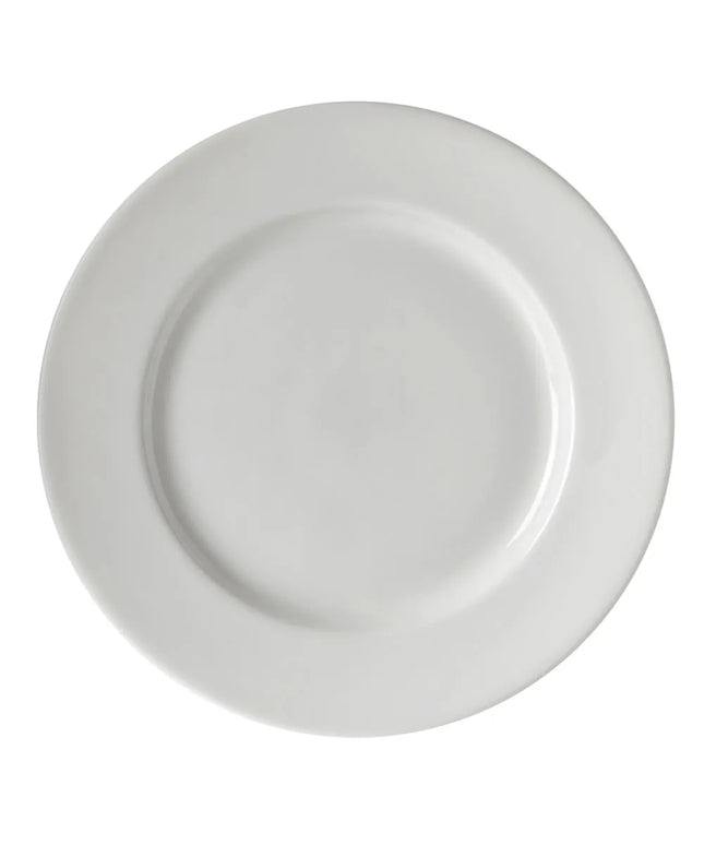 Đĩa Bánh Mì & Bơ Tròn Z Ware White 10 Strawberry Street 15.2cm - Sứ, Trắng (ZW-5)