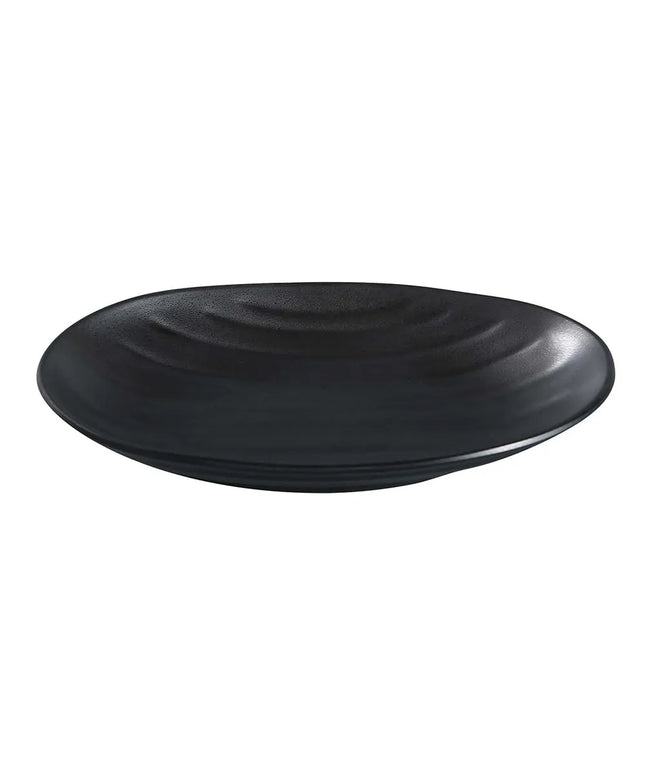 Đĩa Bầu Dục Nhựa Melamine Yanco BP-2108 21.6cm x 12.7cm - Màu Đen
