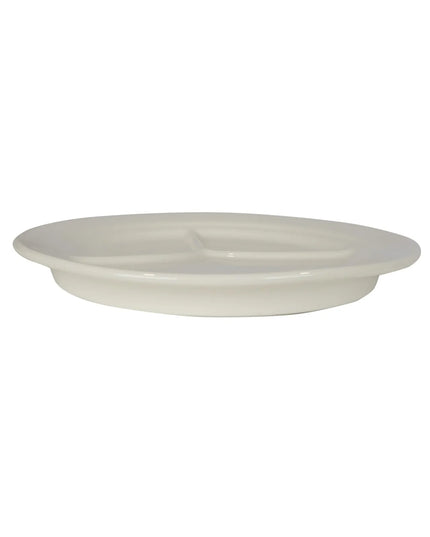 Đĩa Chia Ngăn Tròn Libbey 950093763 25.4cm, 3 Ngăn, Họa Tiết & Màu Thân Flint