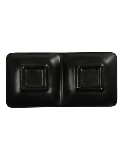 Đĩa Chữ Nhật Cal-Mil 24032-2-13 Melamine Nomi 17.8 cm x 8.9 cm, Màu Đen