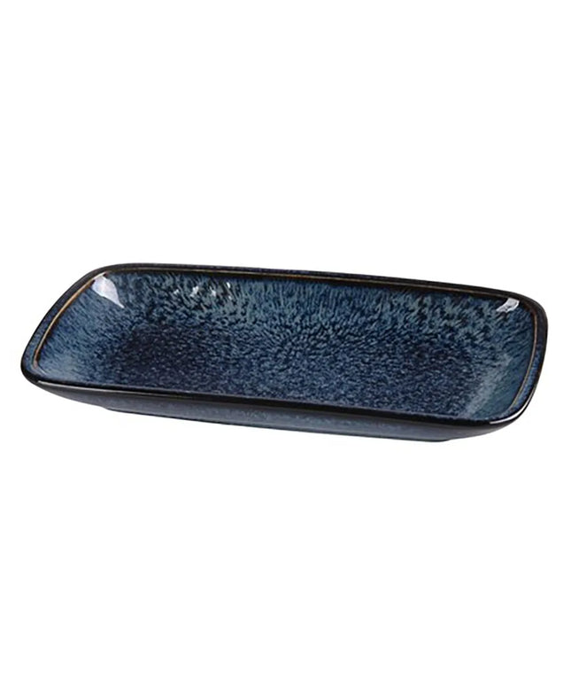 Đĩa Chữ Nhật Ceramic Yanco BL-514 36.2 cm x 19.1 cm, Blue Star