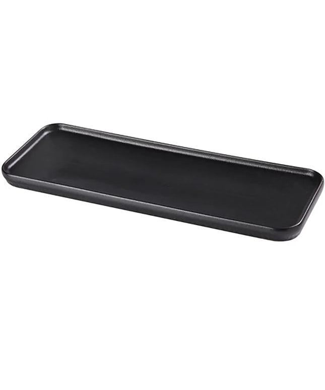 Đĩa Chữ Nhật Ceramic Yanco NB-515 39.4 cm x 14 cm, Noble Black