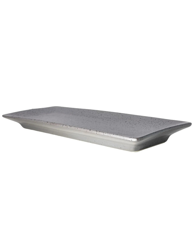 Đĩa Chữ Nhật Diamond Black Sứ Yanco DB-411 26.7 cm x 11.1 cm, Đồng Đen