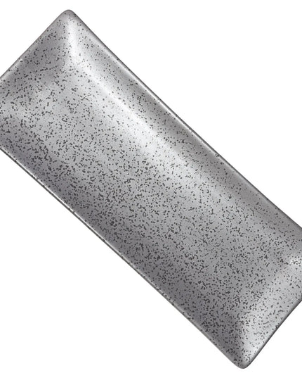 Đĩa Chữ Nhật Diamond Black Sứ Yanco DB-411 26.7 cm x 11.1 cm, Đồng Đen