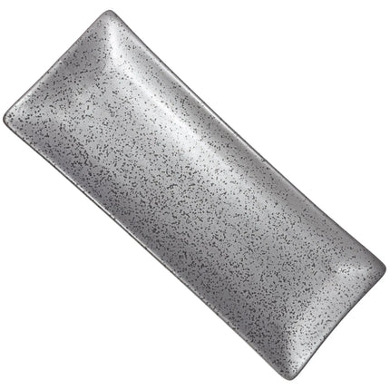 Đĩa Chữ Nhật Diamond Black Sứ Yanco DB-411 26.7 cm x 11.1 cm, Đồng Đen